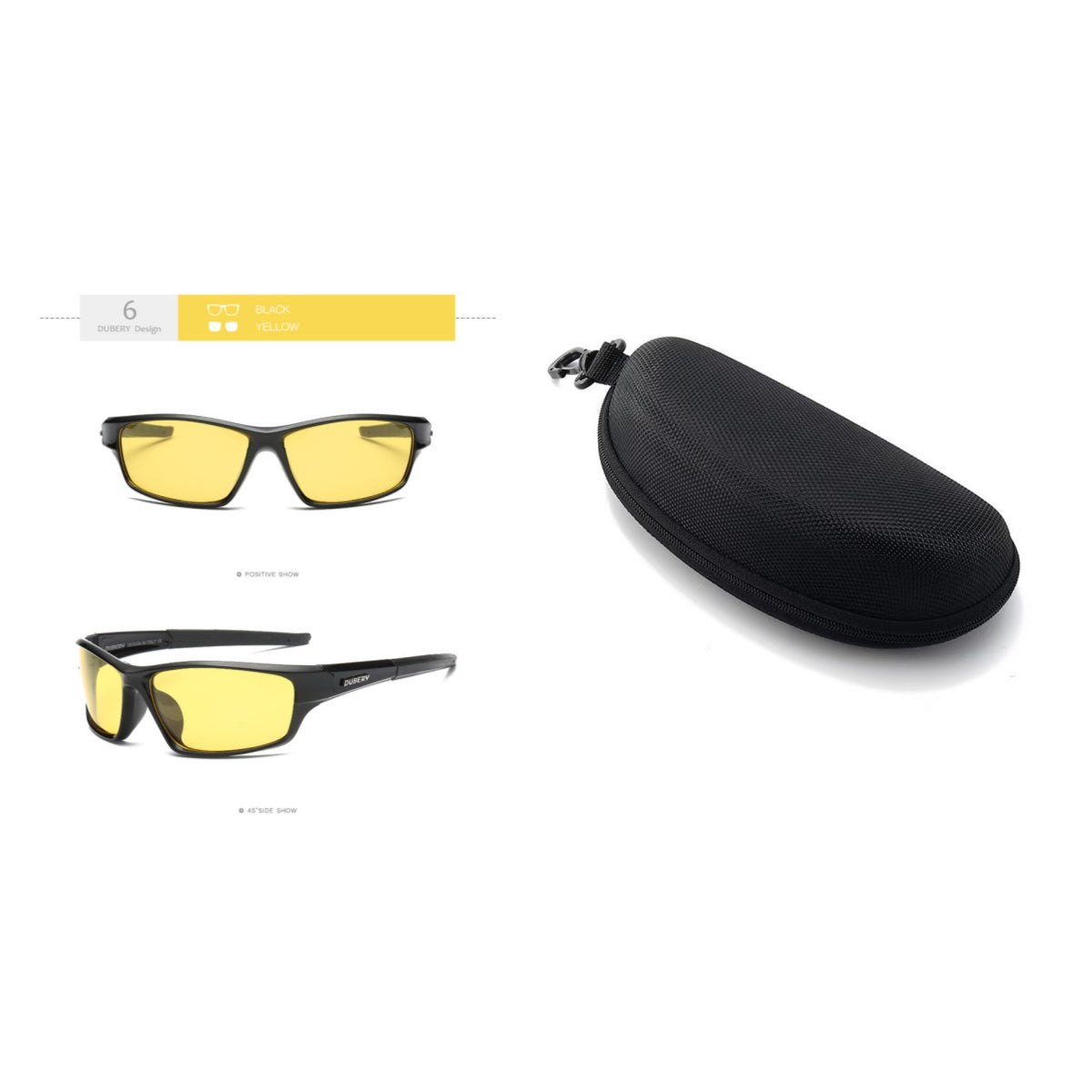 Retro Polarized D620 Sports Men Riding Sun Glasses